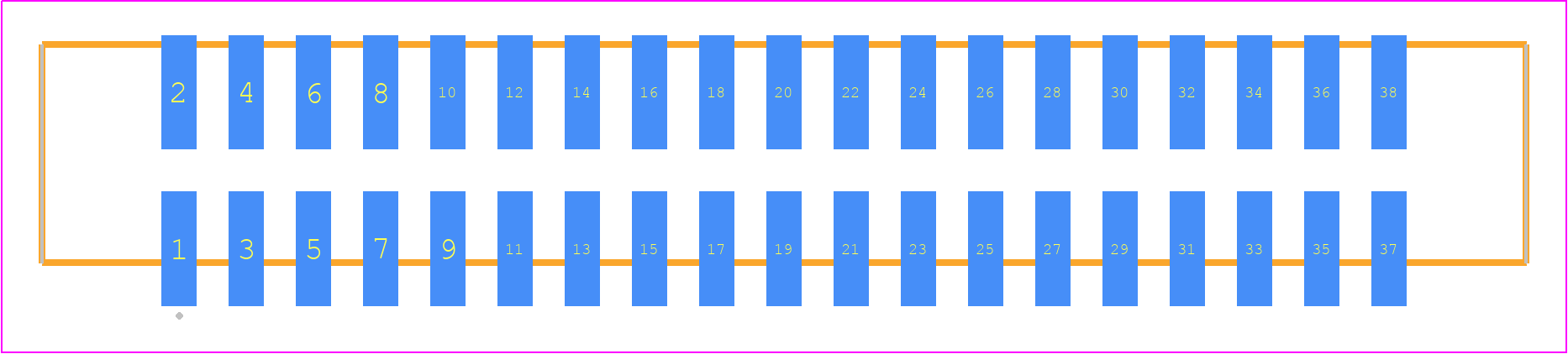 STMM-119-02-L-D-SM - SAMTEC PCB footprint - Other - Other - STMM-119-02-XX-D-SM
