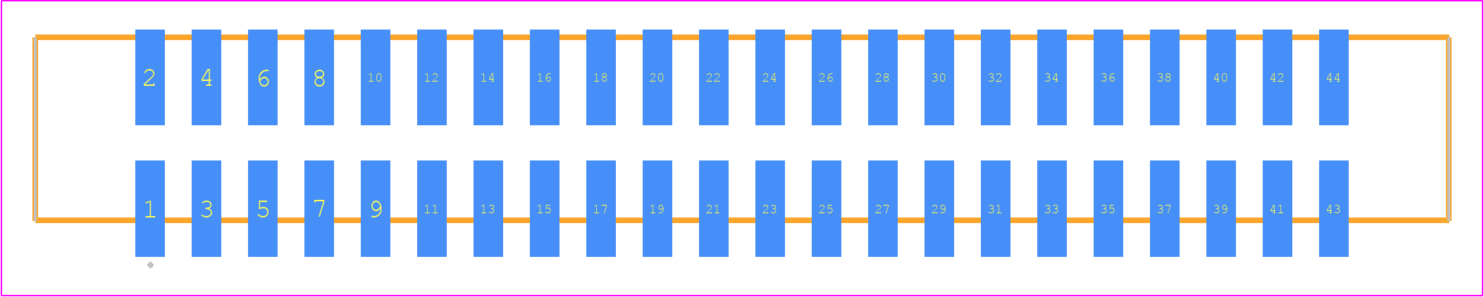 STMM-122-02-F-D-SM - SAMTEC PCB footprint - Other - Other - STMM-122-02-XX-D-SM