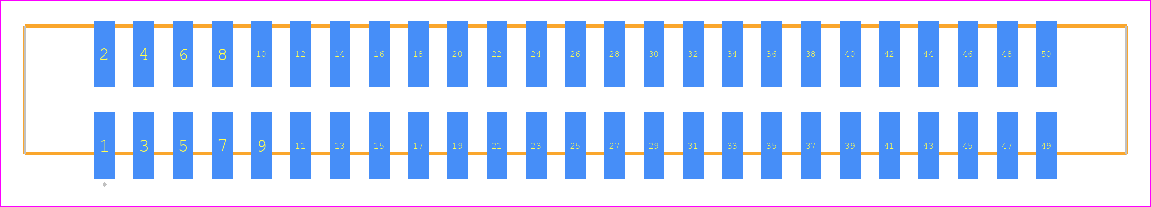 STMM-125-02-H-D-SM - SAMTEC PCB footprint - Other - Other - STMM-125-02-XX-D-SM