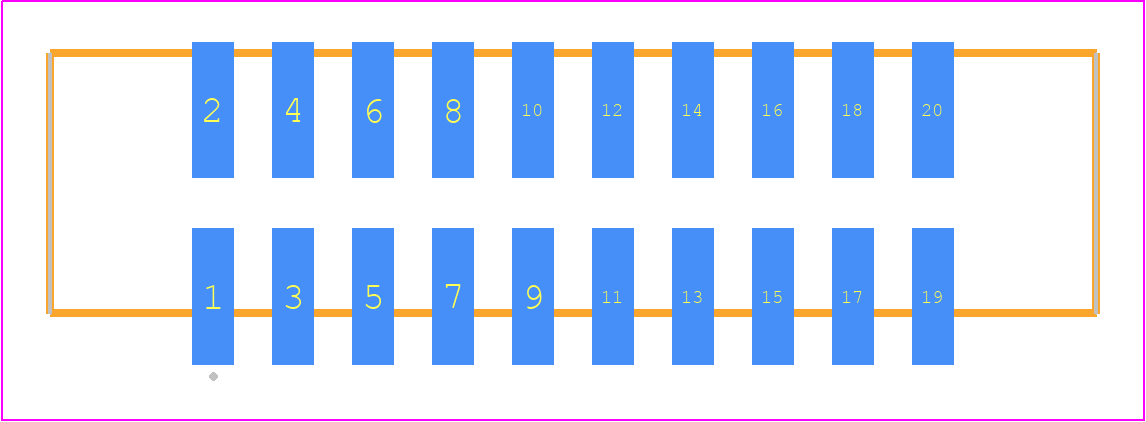 STMM-110-02-H-D-SM-K-TR - SAMTEC PCB footprint - Other - Other - STMM-110-02-XX-D-SM-K-TR