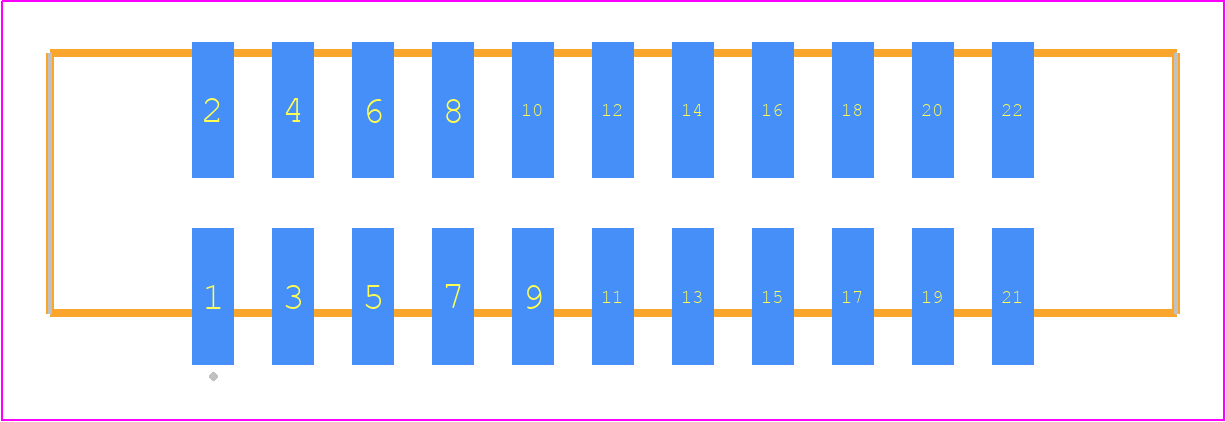 STMM-111-02-G-D-SM-K-TR - SAMTEC PCB footprint - Other - Other - STMM-111-02-XX-D-SM-K-TR