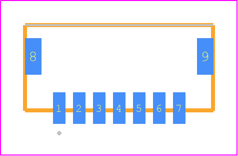 T1M-07-F-SV-L-K - SAMTEC PCB footprint - Other - Other - T1M-07-X-SV-L-Y