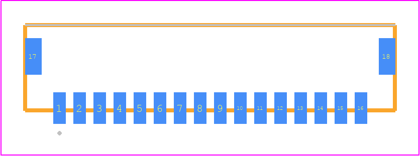 T1M-16-F-SV-L-P - SAMTEC PCB footprint - Other - Other - T1M-16-X-SV-L-Y