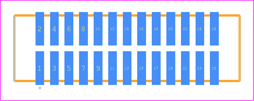 TFC-113-02-L-D - SAMTEC PCB footprint - Other - Other - TFC-113-02-XX-D
