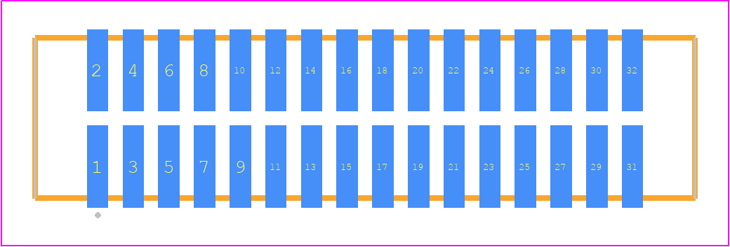 TFC-116-02-F-D - SAMTEC PCB footprint - Other - Other - TFC-116-02-XX-D
