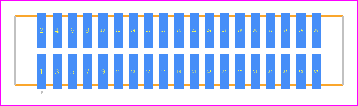 TFC-119-02-F-D - SAMTEC PCB footprint - Other - Other - TFC-119-02-XX-D