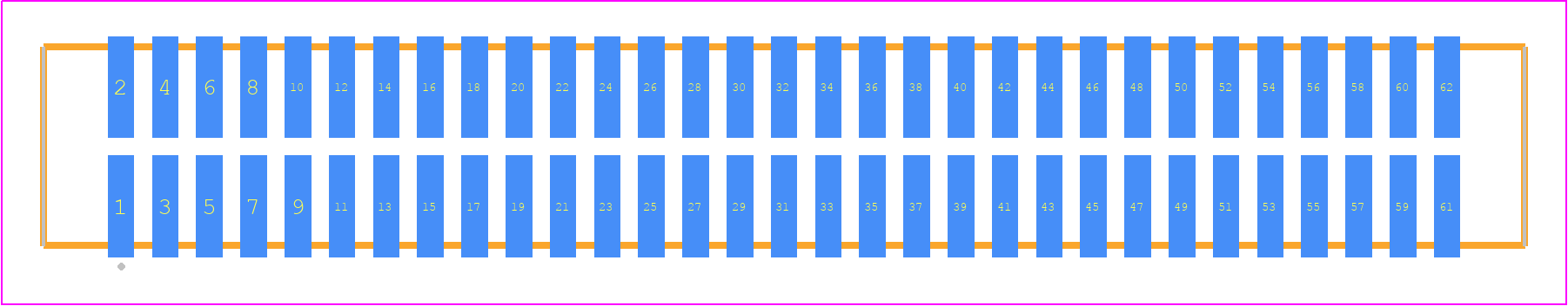 TFC-131-02-LM-D - SAMTEC PCB footprint - Other - Other - TFC-131-02-XX-D