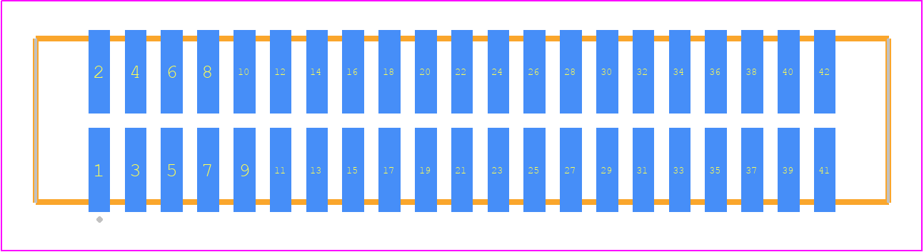 TFC-121-02-F-D-K-TR - SAMTEC PCB footprint - Other - Other - TFC-121-02-XX-D-K-TR