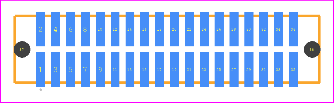 TFC-118-02-L-D-A - SAMTEC PCB footprint - Other - Other - TFC-118-02-XX-D-A