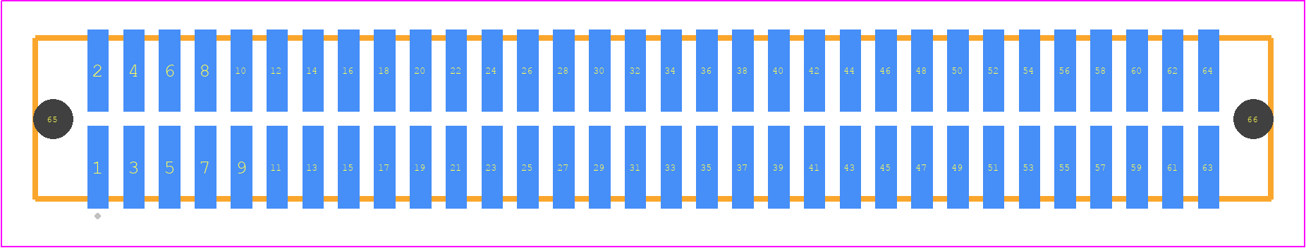 TFC-132-02-F-D-A - SAMTEC PCB footprint - Other - Other - TFC-132-02-XX-D-A