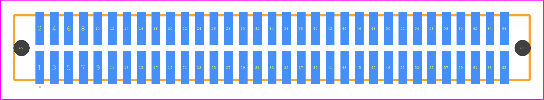 TFC-133-02-LM-D-A - SAMTEC PCB footprint - Other - Other - TFC-133-02-XX-D-A