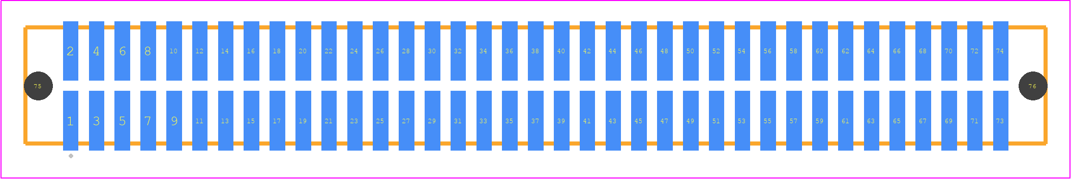 TFC-137-02-F-D-A - SAMTEC PCB footprint - Other - Other - TFC-137-02-XX-D-A