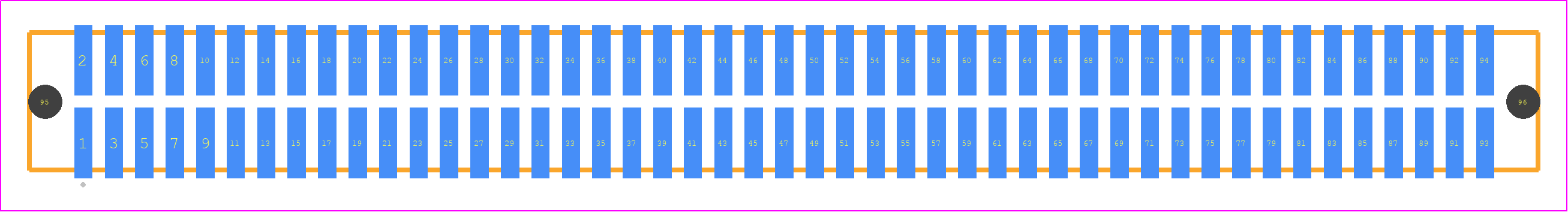 TFC-147-02-FM-D-A - SAMTEC PCB footprint - Other - Other - TFC-147-02-XX-D-A
