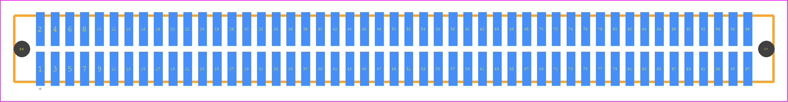 TFC-149-02-F-D-A - SAMTEC PCB footprint - Other - Other - TFC-149-02-XX-D-A