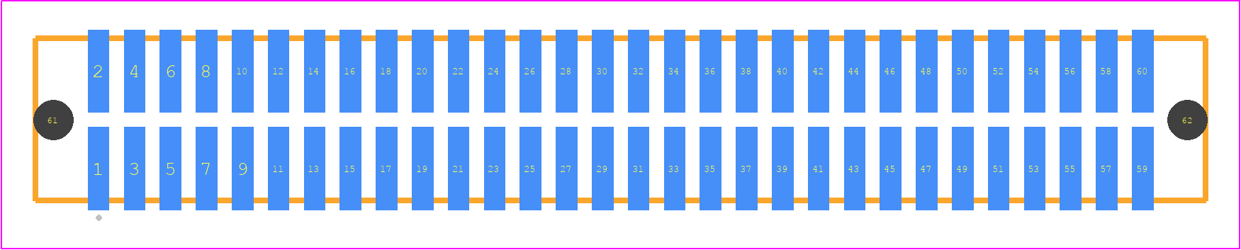 TFC-130-02-LM-D-A-K-TR - SAMTEC PCB footprint - Other - Other - TFC-130-02-XX-D-A-K-TR