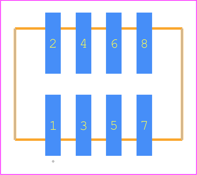 HTSS-104-01-S-DV - SAMTEC PCB footprint - Other - Other - HTSS-104-01-YY-DV