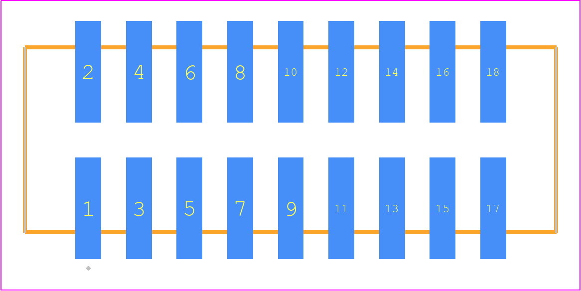 HTSS-109-01-LM-DV - SAMTEC PCB footprint - Other - Other - HTSS-109-01-YY-DV