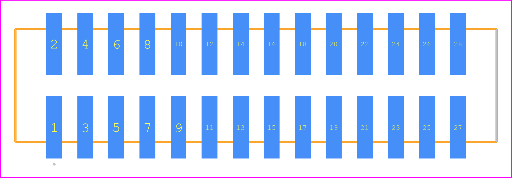 HTSS-114-01-L-DV - SAMTEC PCB footprint - Other - Other - HTSS-114-01-YY-DV