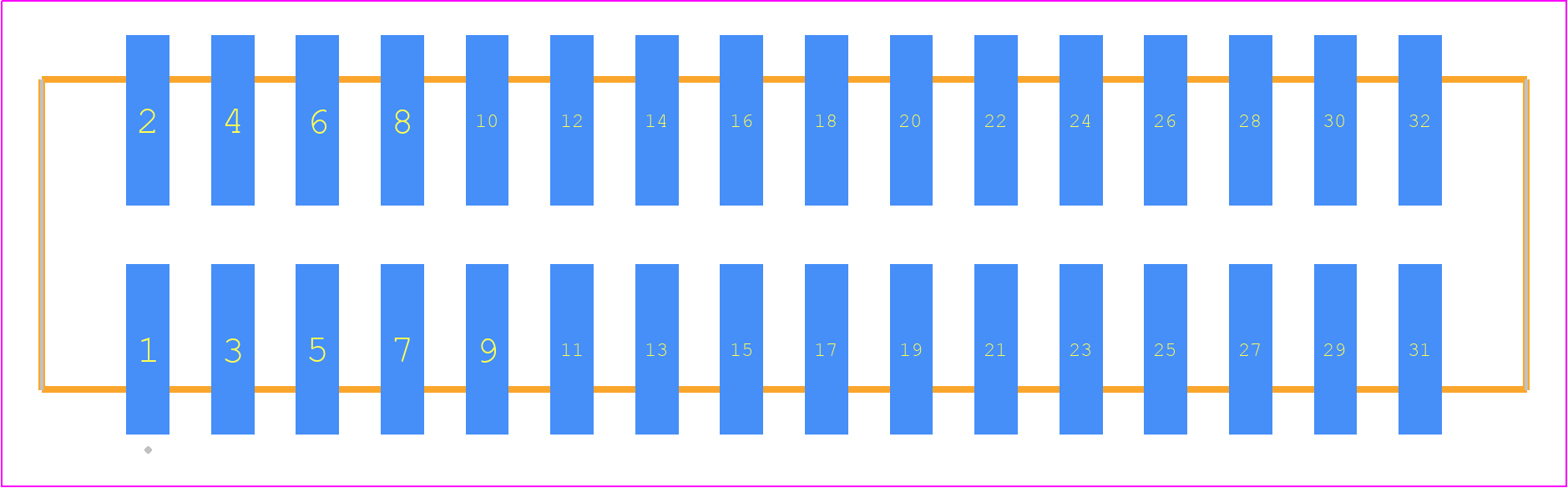 HTSS-116-01-H-DV - SAMTEC PCB footprint - Other - Other - HTSS-116-01-YY-DV