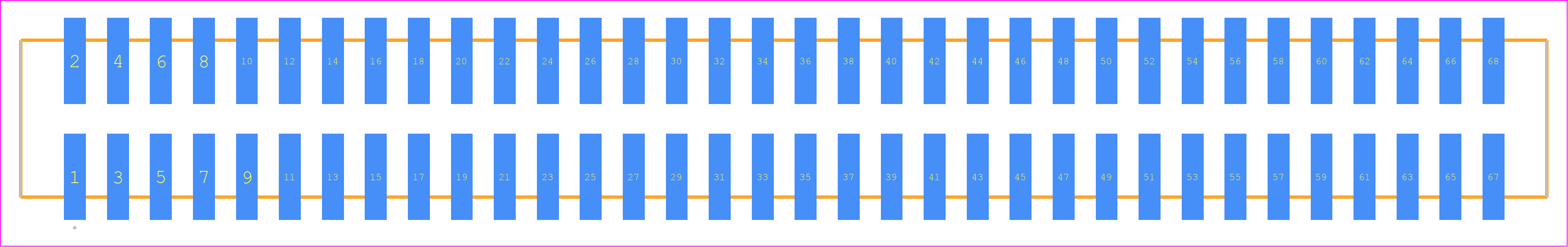 HTSS-134-01-SS-DV - SAMTEC PCB footprint - Other - Other - HTSS-134-01-YY-DV