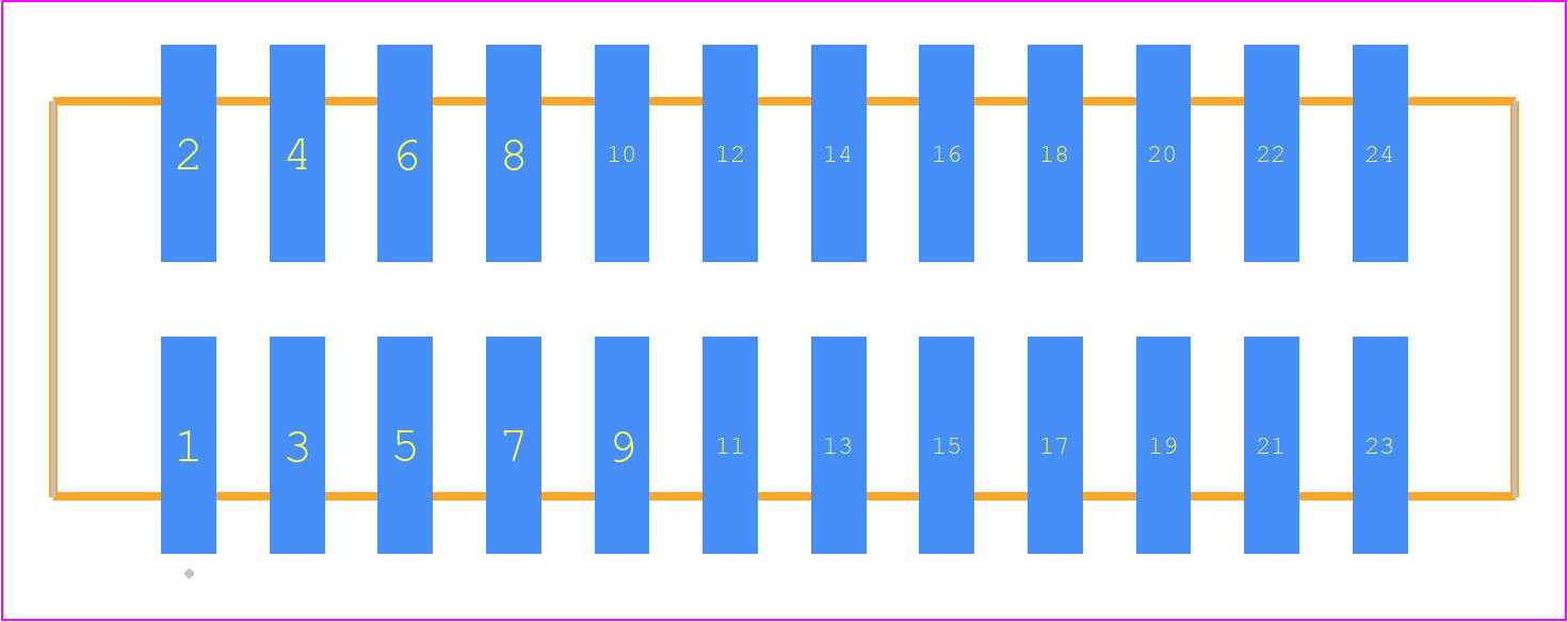 HTSS-112-01-LM-DV-P-TR - SAMTEC PCB footprint - Other - Other - HTSS-112-01-YY-DV-P-TR