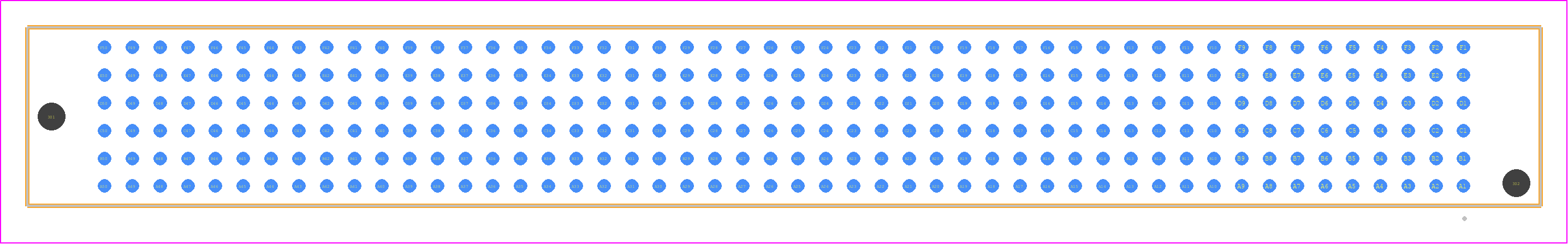 SEAF-50-05.0-SM-06-1-A-K-TR - SAMTEC PCB footprint - Other - Other - SEAF-50-XX.X-YYY-06-1-A-K-TR