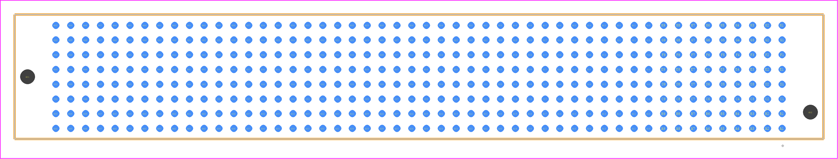 SEAF-50-05.0-SM-08-2-A-K-TR - SAMTEC PCB footprint - Other - Other - SEAF-50-XX.X-YYY-08-2-A-K-TR