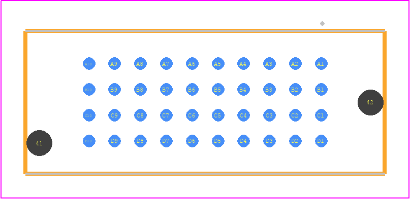 SEAM-10-13.0-STL-04-1-A-TR - SAMTEC PCB footprint - Other - Other - SEAM-10-XX.X-YYY-04-1-A-TR