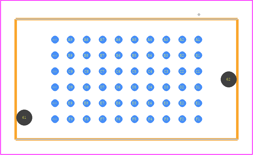 SEAM-10-13.0-L-06-2-A-TR - SAMTEC PCB footprint - Other - Other - SEAM-10-XX.X-YYY-06-2-A-TR