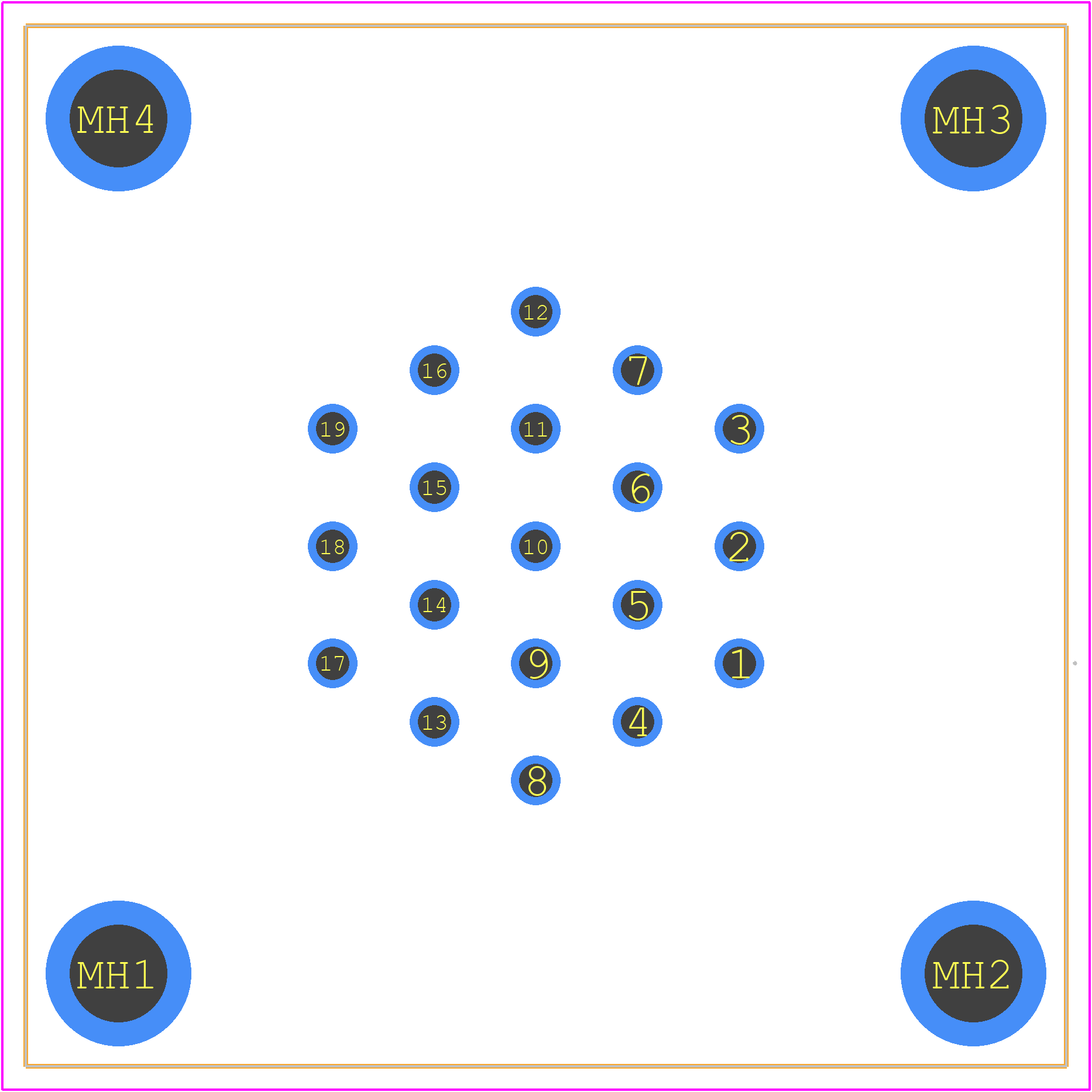 213782-4 - TE Connectivity PCB footprint - Other - Other - 213782-4-1