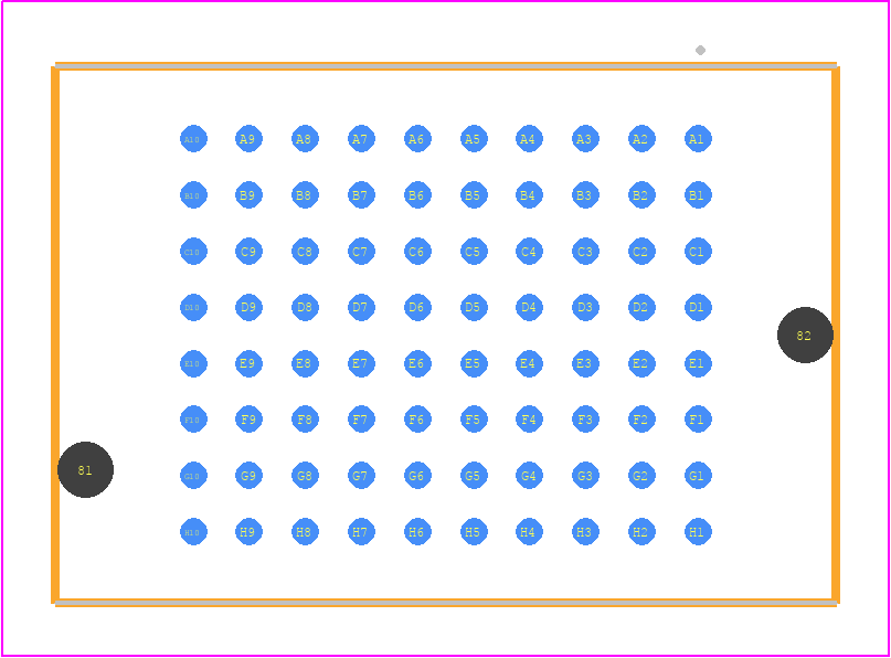 SEAM-10-03.5-SM-08-1-A-TR - SAMTEC PCB footprint - Other - Other - SEAM-10-XX.X-YYY-08-1-A-TR