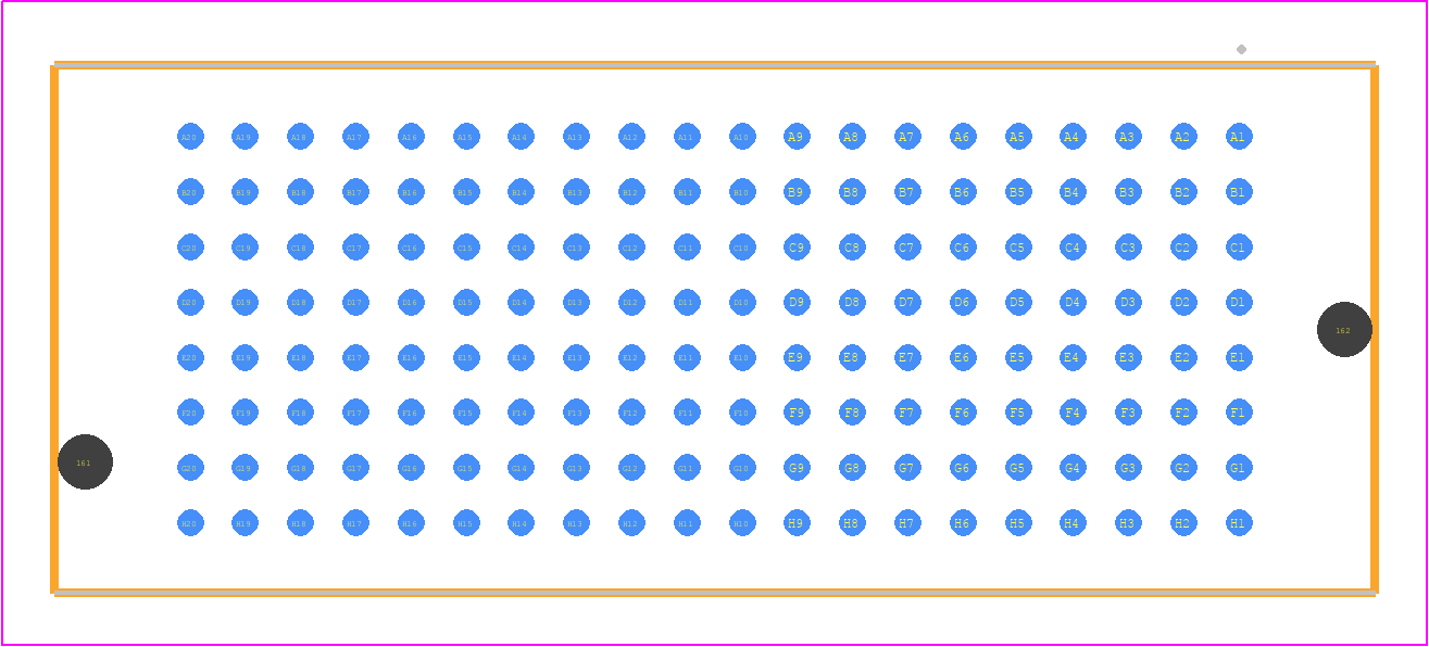 SEAM-20-02.0-SM-08-1-A-K-TR - SAMTEC PCB footprint - Other - Other - SEAM-20-XX.X-YYY-08-1-A-K-TR