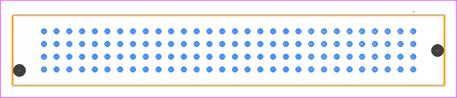 SEAM-30-11.0-STL-04-1-A-K-TR - SAMTEC PCB footprint - Other - Other - SEAM-30-XX.X-YYY-04-1-A-K-TR