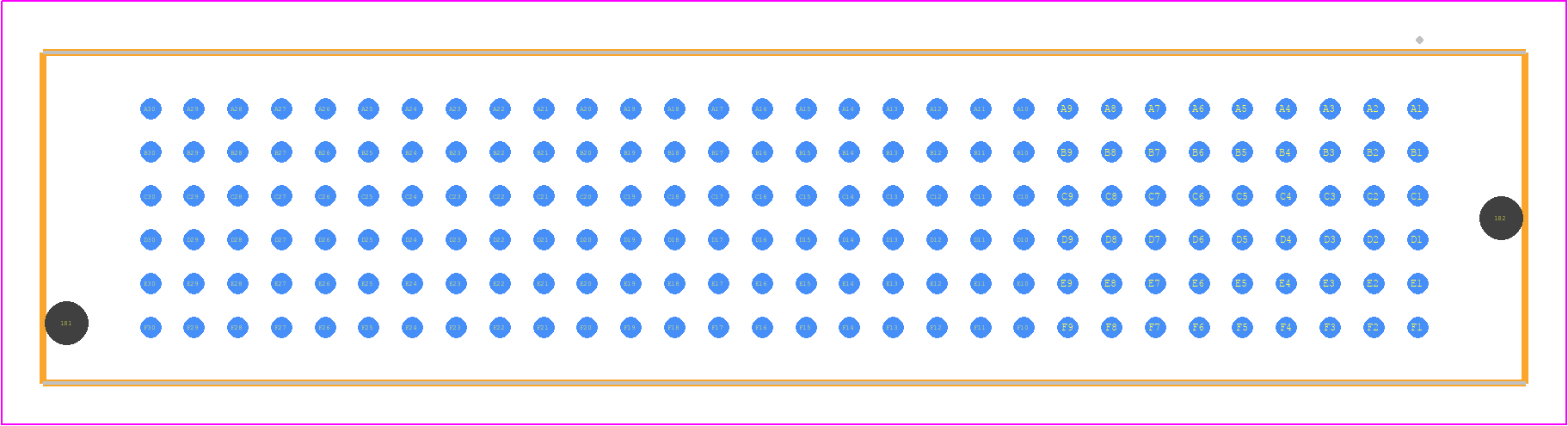 SEAM-30-09.0-STL-06-1-A-K-TR - SAMTEC PCB footprint - Other - Other - SEAM-30-XX.X-YYY-06-1-A-K-TR