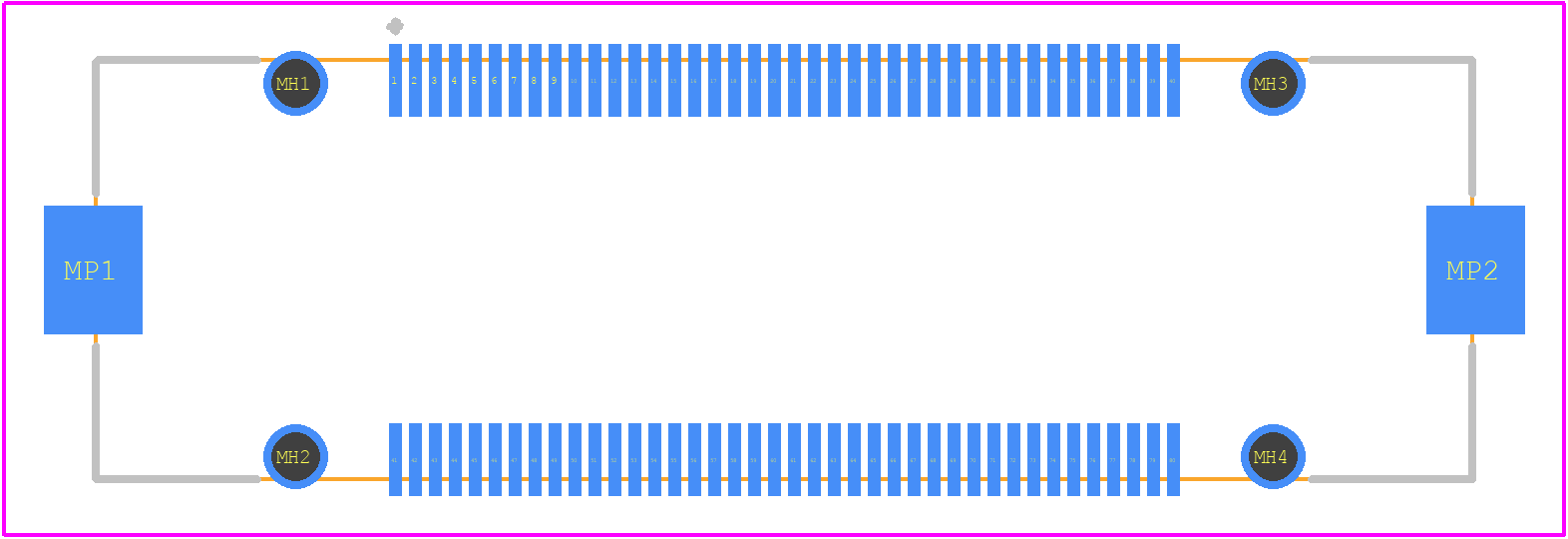 FX23L-80S-0.5SV(20) - Hirose PCB footprint - Other - Other - FX23L-80S-0.5SV(20)_2021