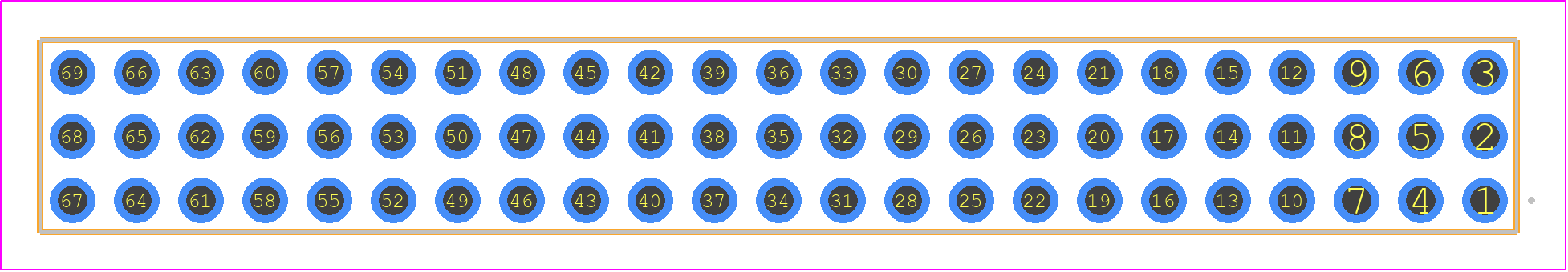QTT-23-04-L-T - SAMTEC PCB footprint - Other - Other - QTT-23-XX-Y-T