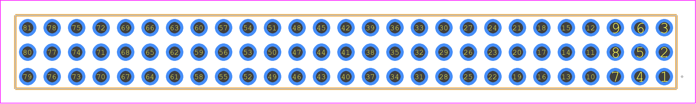 QTT-27-01-F-T - SAMTEC PCB footprint - Other - Other - QTT-27-XX-Y-T