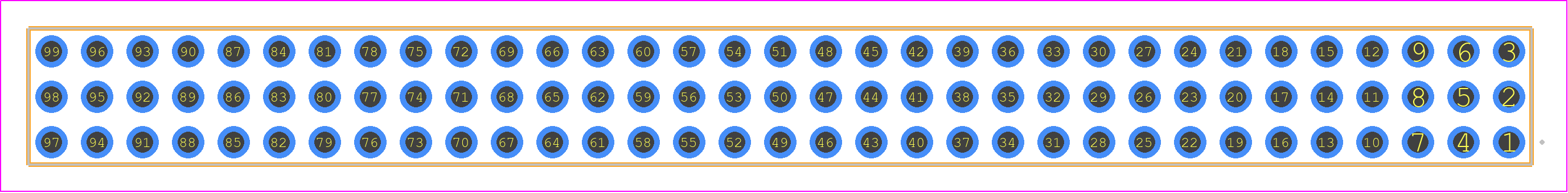 QTT-33-03-L-T - SAMTEC PCB footprint - Other - Other - QTT-33-XX-Y-T