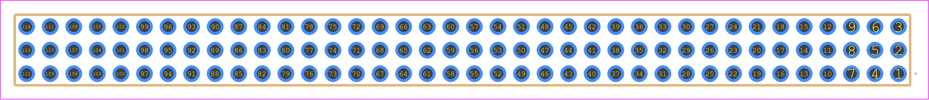 QTT-38-01-F-T - SAMTEC PCB footprint - Other - Other - QTT-38-XX-Y-T