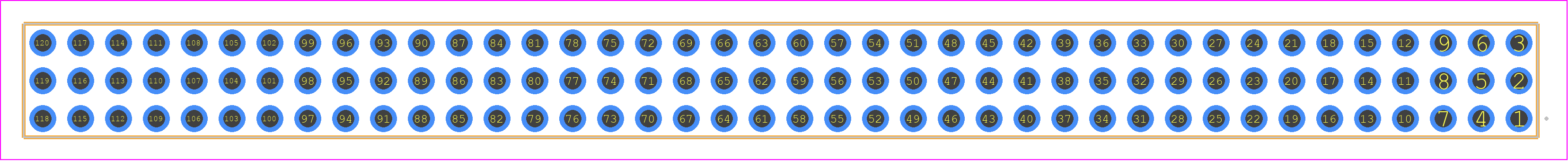 QTT-40-01-F-T - SAMTEC PCB footprint - Other - Other - QTT-40-XX-Y-T