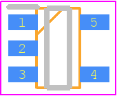 NCP718BSN250T1G - onsemi PCB footprint - SOT23 (5-Pin) - SOT23 (5-Pin) - TSOT-23 5LEAD