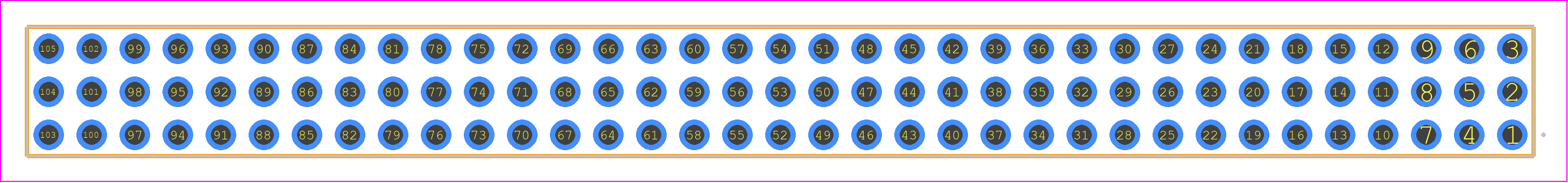 QTT-135-03-F-T - SAMTEC PCB footprint - Other - Other - QTT-135-XX-Z-T