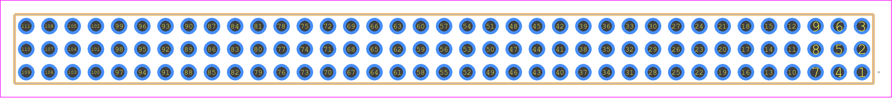 QTT-137-01-F-T - SAMTEC PCB footprint - Other - Other - QTT-137-XX-Z-T