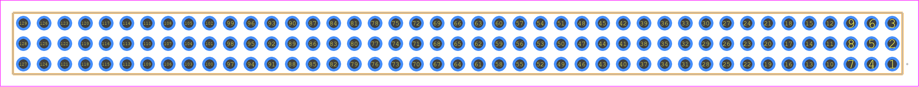 QTT-143-01-L-T - SAMTEC PCB footprint - Other - Other - QTT-143-XX-Z-T