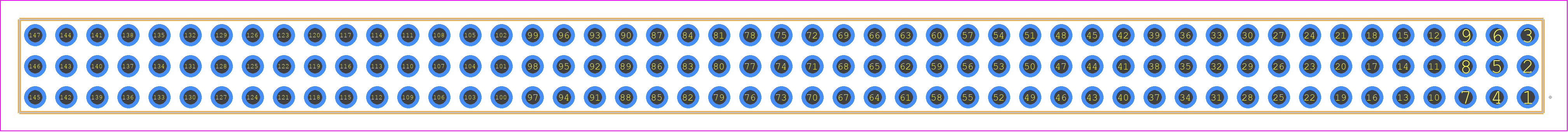 QTT-149-03-F-T - SAMTEC PCB footprint - Other - Other - QTT-149-XX-Z-T