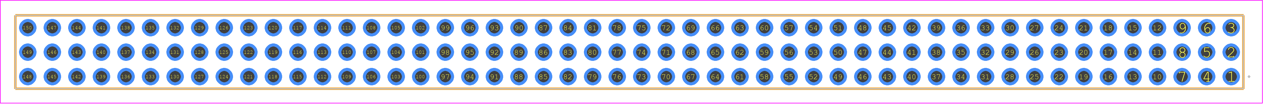 QTT-150-03-S-T - SAMTEC PCB footprint - Other - Other - QTT-150-XX-Z-T
