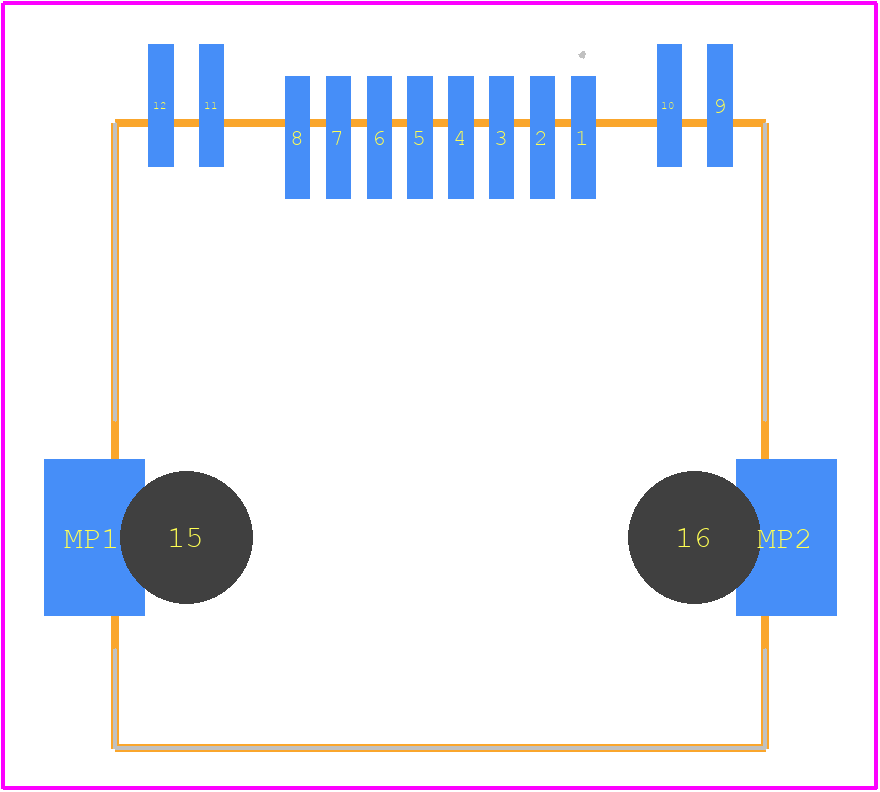 RJCSE-5381-01 - Amphenol PCB footprint - Other - Other - RJCSE-5381-01-3
