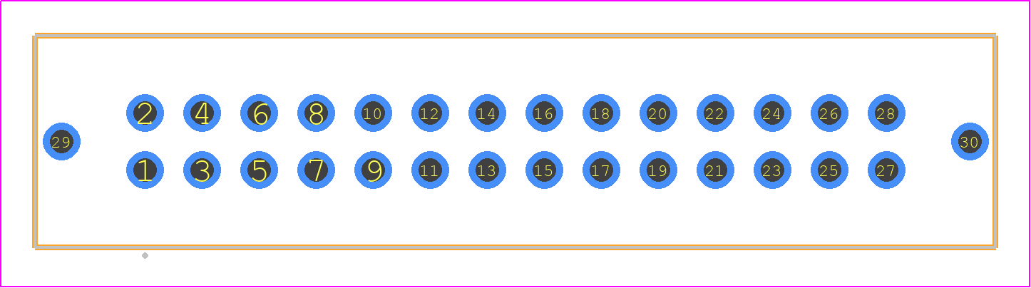 T2M-114-01-S-D-TH-WT - SAMTEC PCB footprint - Other - Other - T2M-114-01-Z-D-TH-WT