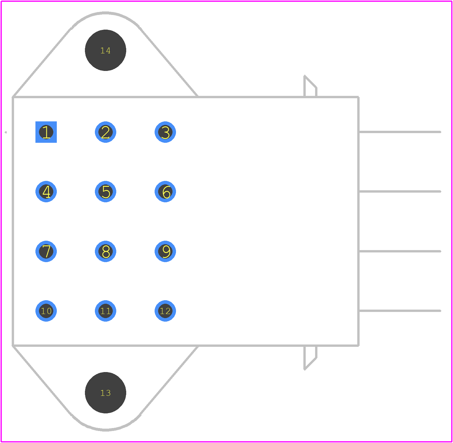 SMS12GE63 - Souriau PCB footprint - Other - Other - SMS12GE63-2