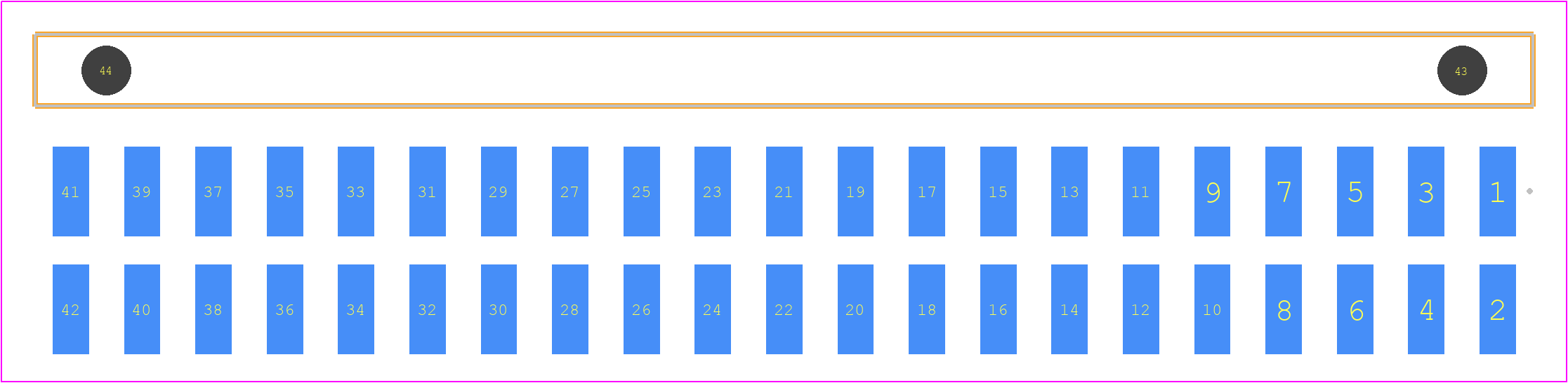 TSM-121-03-L-DH-A-P-TR - SAMTEC PCB footprint - Other - Other - TSM-121-ZZ-YYY-DH-A-P-TR